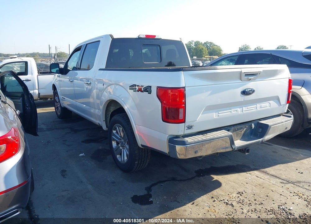 2019 FORD F-150 LARIAT VIN: 1FTFW1E13KFA03412