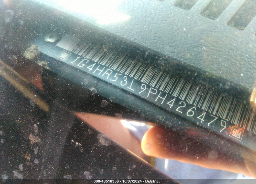 1993 BUICK LESABRE LIMITED VIN: 1G4HR53L9PH426479