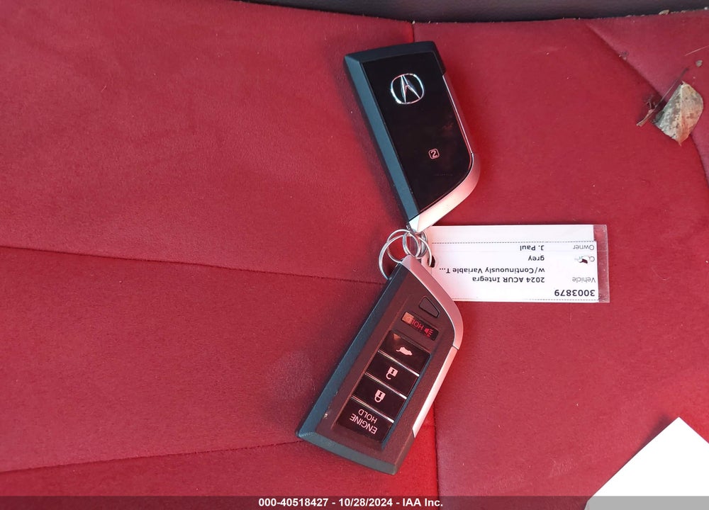 2024 ACURA INTEGRA A-SPEC W/ TECHNOLOGY VIN: 19UDE4H65RA008588