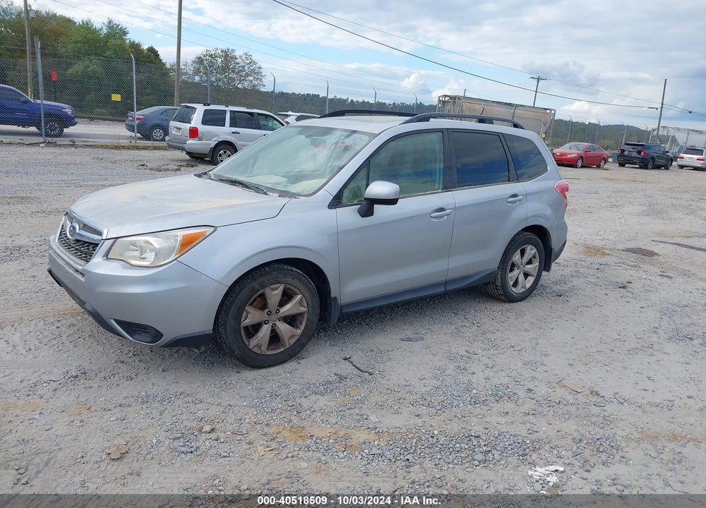 2014 SUBARU FORESTER 2.5I PREMIUM VIN: JF2SJADC9EH527562