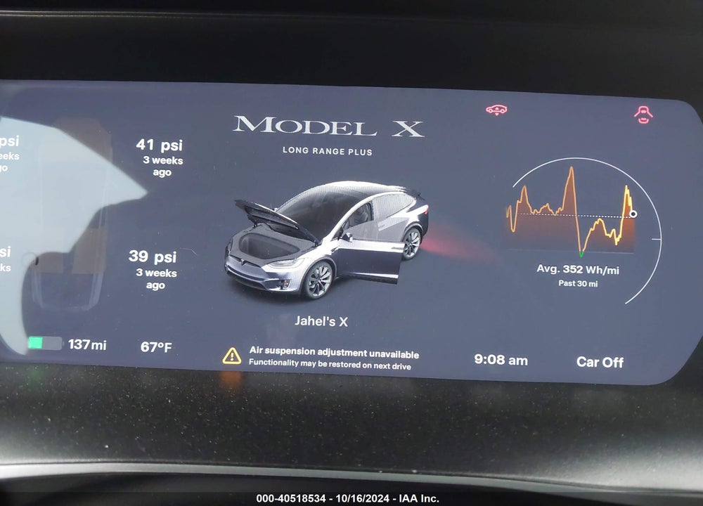 2020 TESLA MODEL X LONG RANGE DUAL MOTOR ALL-WHEEL DRIVE/LONG RANGE PLUS DUAL MOTOR ALL-WHEEL DRIVE VIN: 5YJXCAE26LF300444