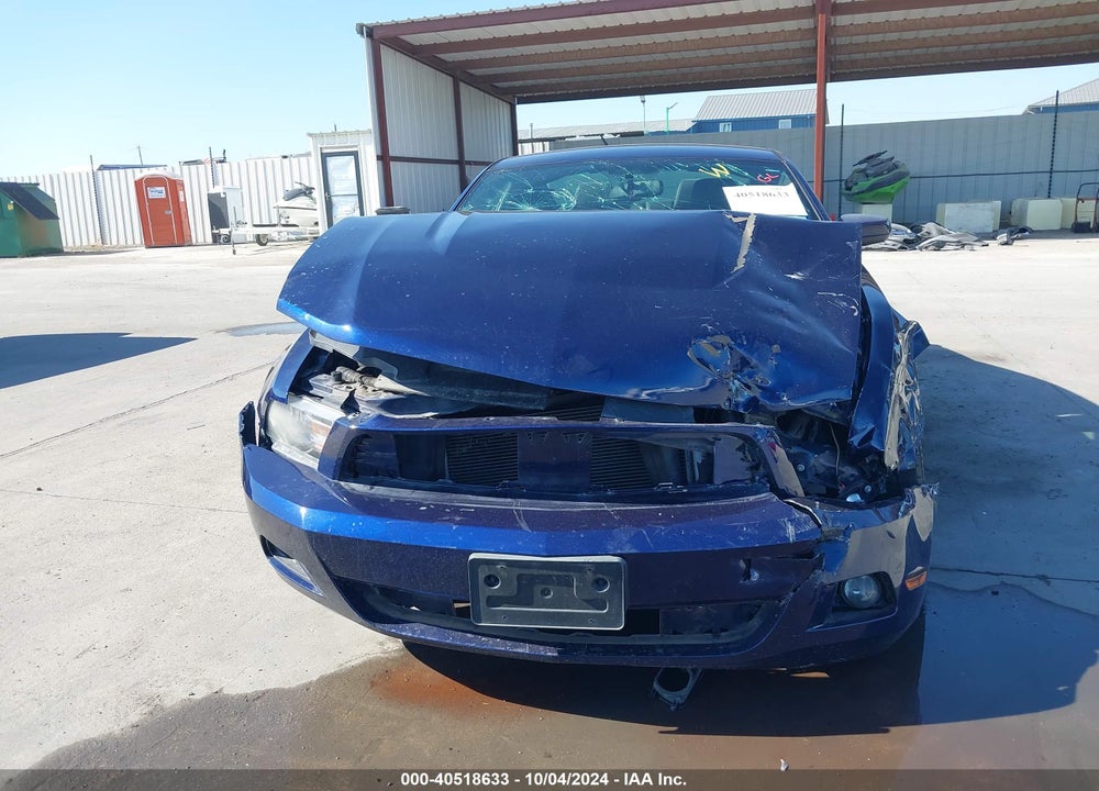 2012 FORD MUSTANG V6 PREMIUM VIN: 1ZVBP8AM3C5256173