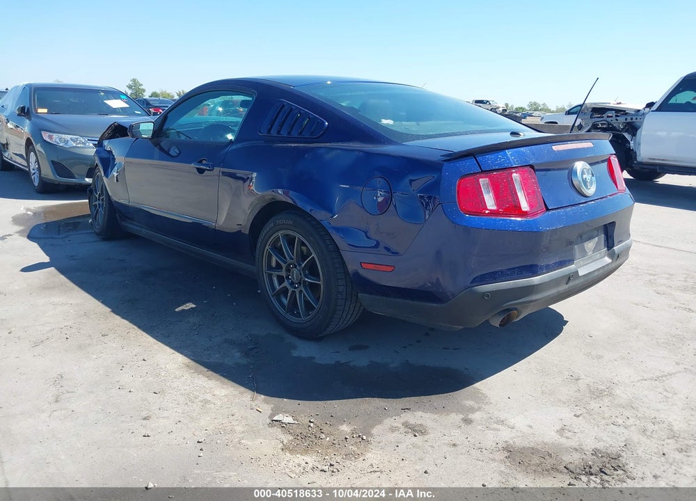 2012 FORD MUSTANG V6 PREMIUM VIN: 1ZVBP8AM3C5256173