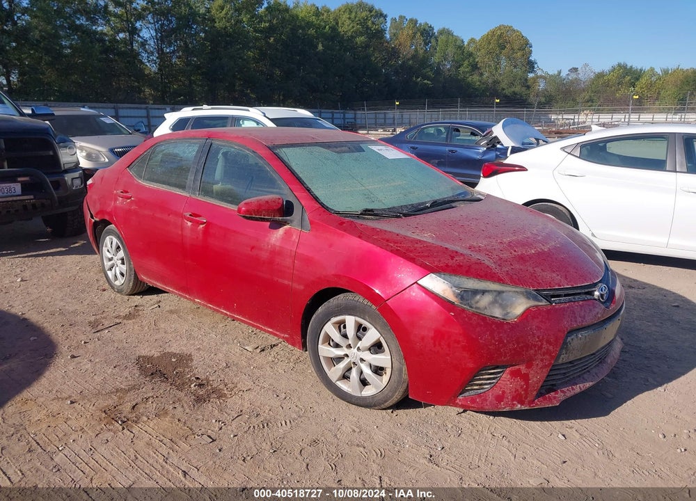 2016 TOYOTA COROLLA LE VIN: 2T1BURHE4GC647955