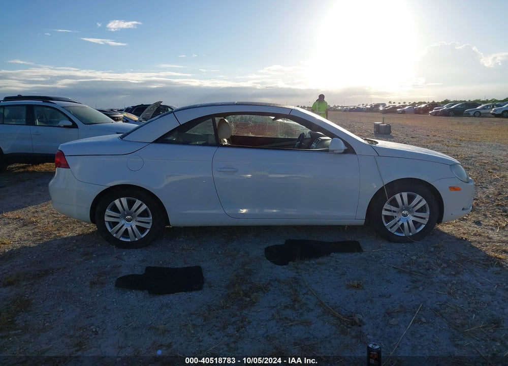 2007 VOLKSWAGEN EOS 2.0T VIN: WVWAA71F37V036050