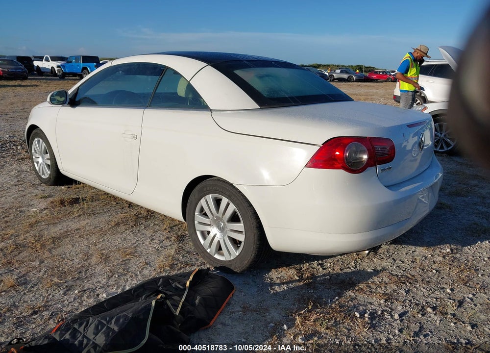 2007 VOLKSWAGEN EOS 2.0T VIN: WVWAA71F37V036050