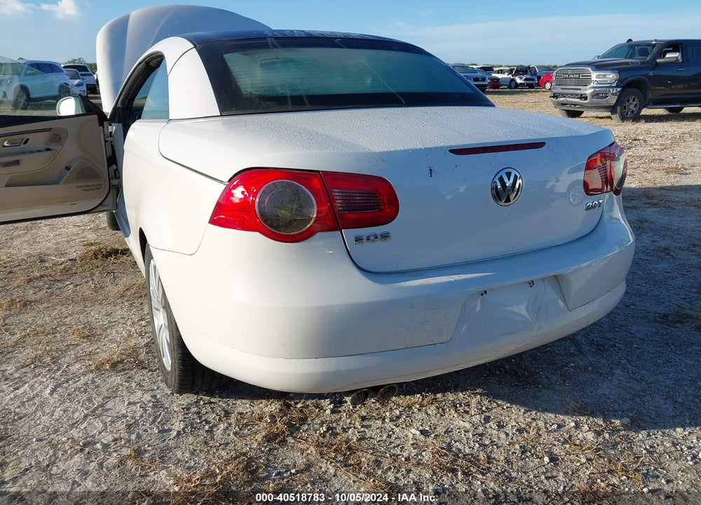 2007 VOLKSWAGEN EOS 2.0T VIN: WVWAA71F37V036050