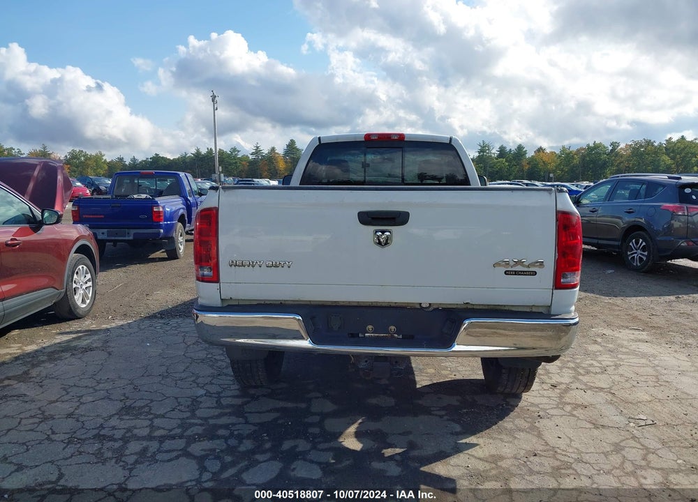 2005 DODGE RAM 2500 ST VIN: 3D7KS26D05G815316