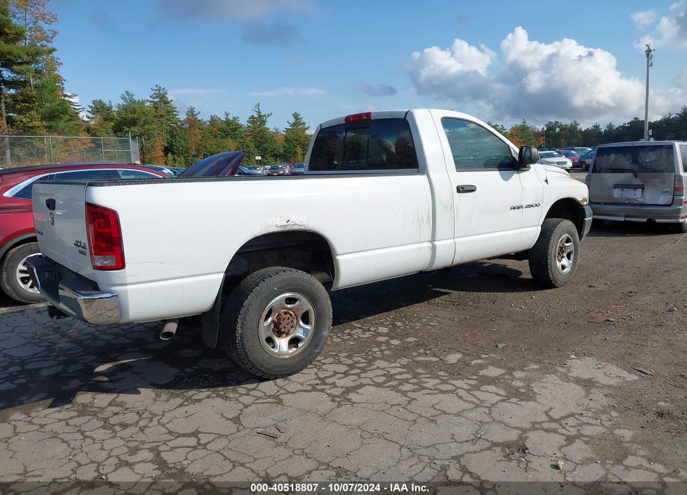 2005 DODGE RAM 2500 ST VIN: 3D7KS26D05G815316