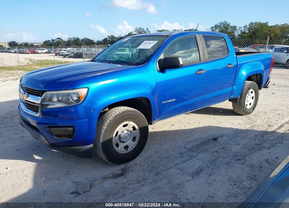 2019 CHEVROLET COLORADO WT VIN: 1GCGSBEA5K1125868