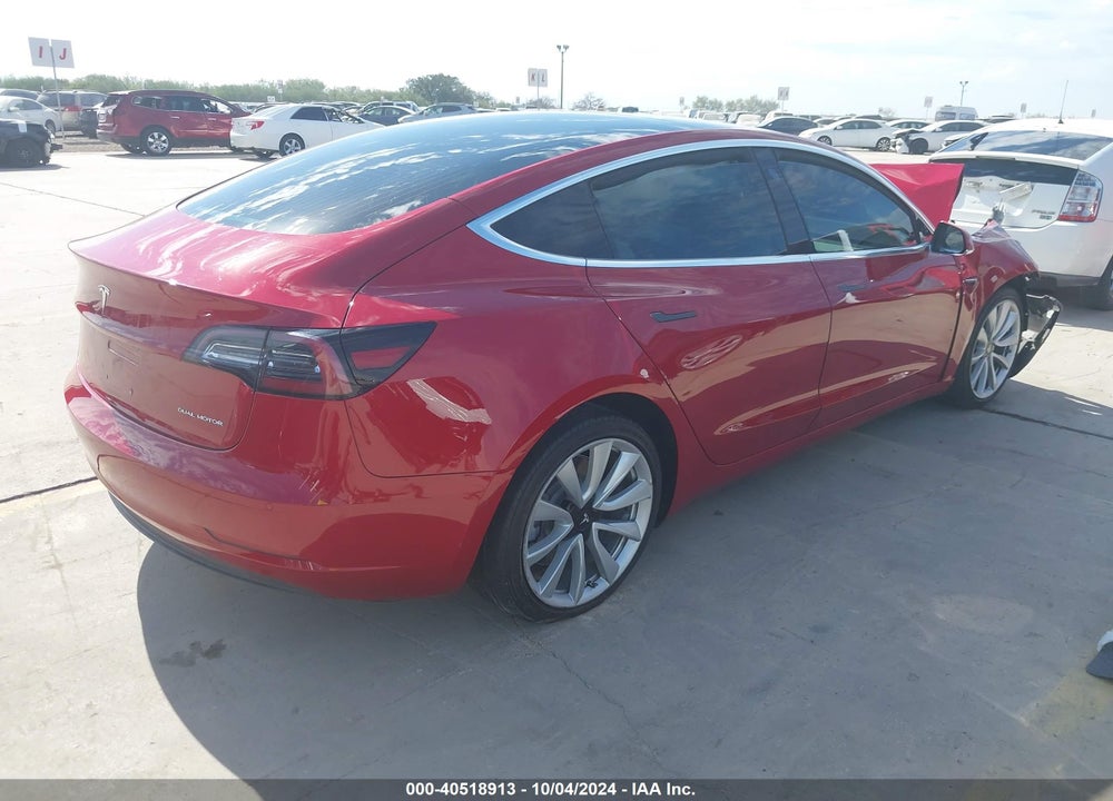 2018 TESLA MODEL 3 LONG RANGE/PERFORMANCE VIN: 5YJ3E1EB4JF100751