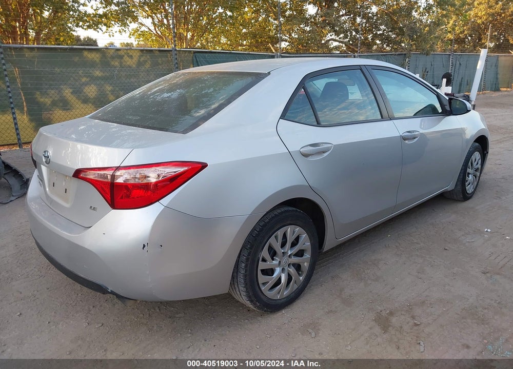 2018 TOYOTA COROLLA LE VIN: 5YFBURHEXJP814133