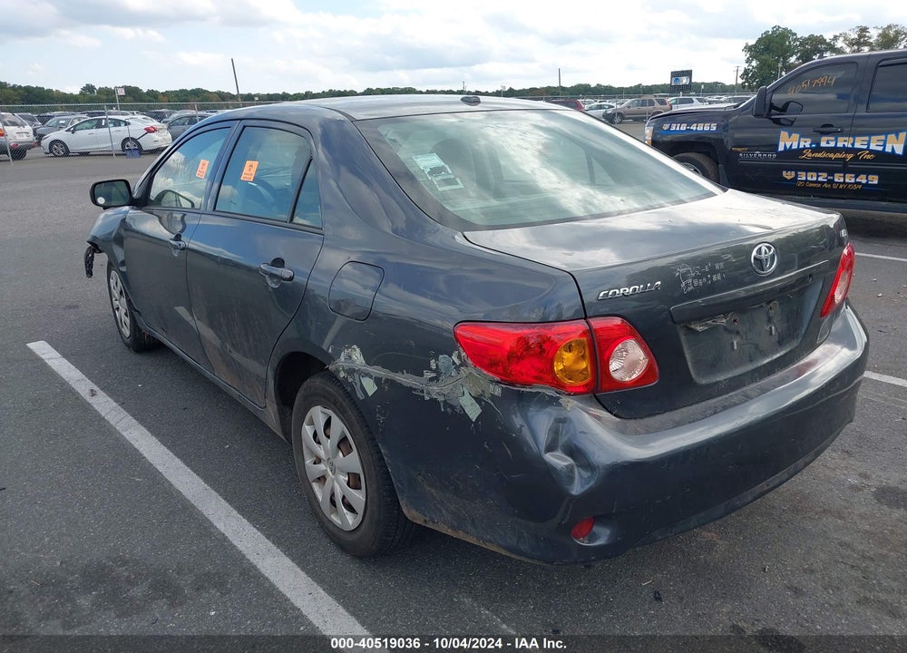 2009 TOYOTA COROLLA LE VIN: 2T1BU40E99C110841