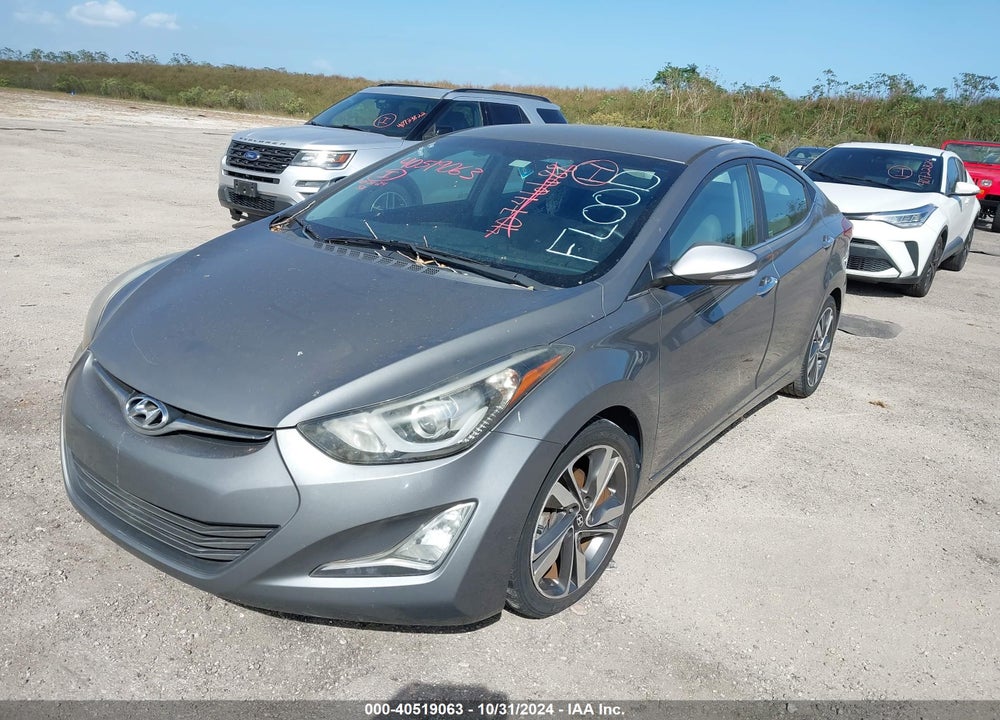 2014 HYUNDAI ELANTRA LIMITED VIN: 5NPDH4AE8EH473408