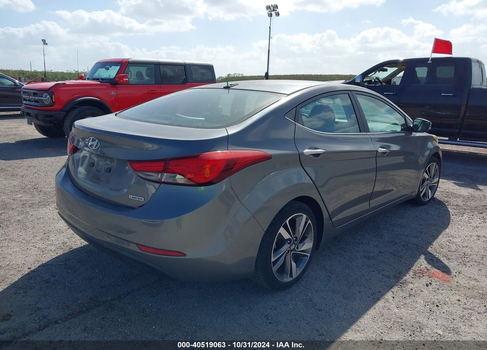 2014 HYUNDAI ELANTRA LIMITED VIN: 5NPDH4AE8EH473408