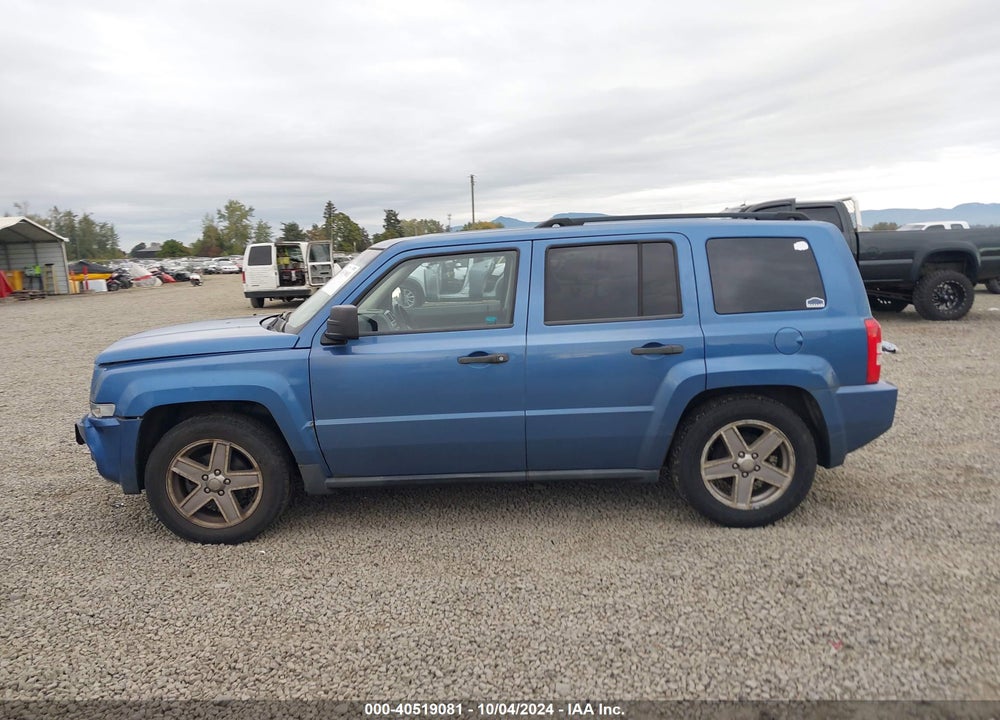 2007 JEEP PATRIOT SPORT VIN: 1J8FF28W27D355857