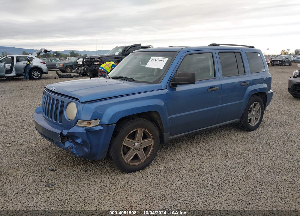 2007 JEEP PATRIOT SPORT VIN: 1J8FF28W27D355857