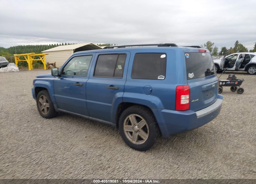 2007 JEEP PATRIOT SPORT VIN: 1J8FF28W27D355857