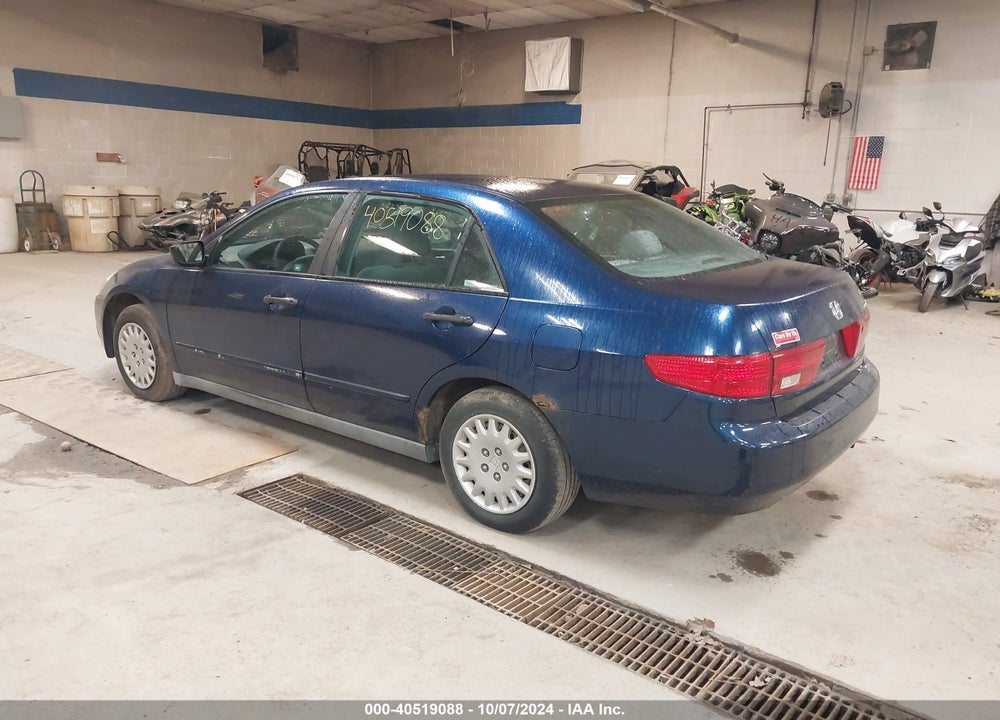 2005 HONDA ACCORD 2.4 DX VIN: 1HGCM55125A073986