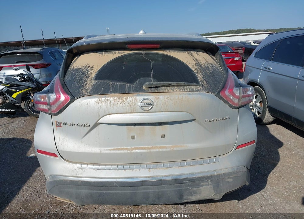 2015 NISSAN MURANO PLATINUM VIN: 5N1AZ2MG6FN217539