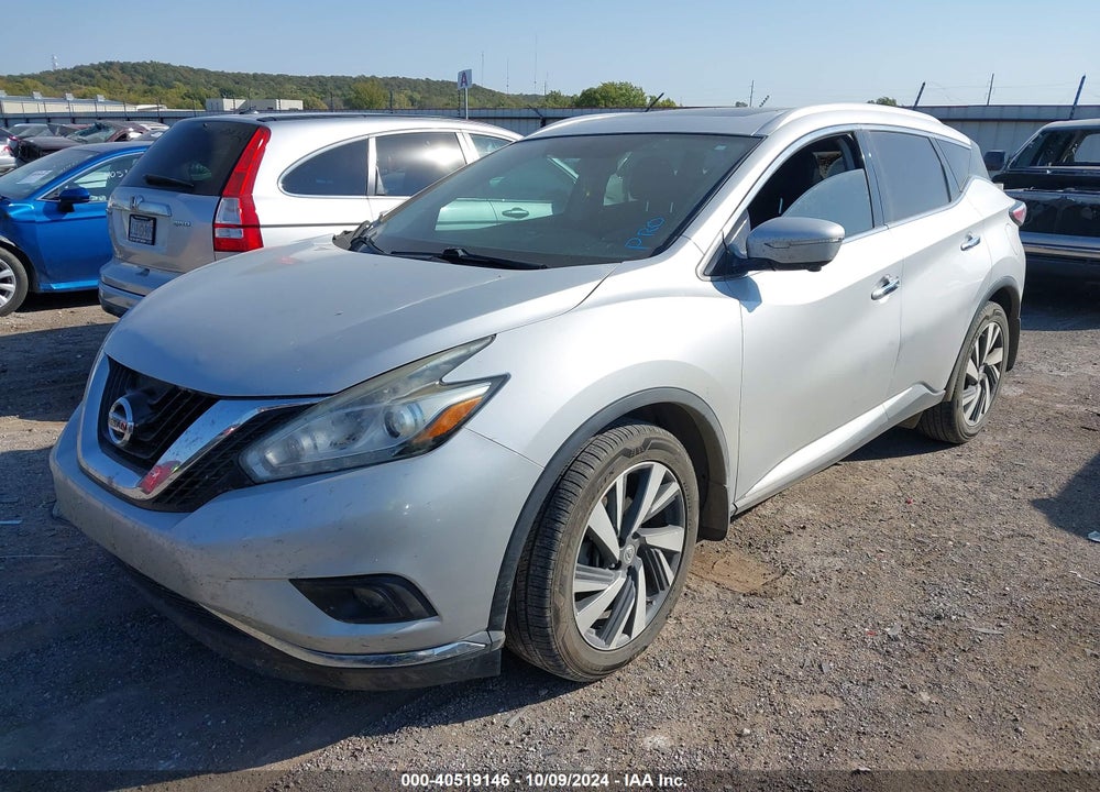 2015 NISSAN MURANO PLATINUM VIN: 5N1AZ2MG6FN217539