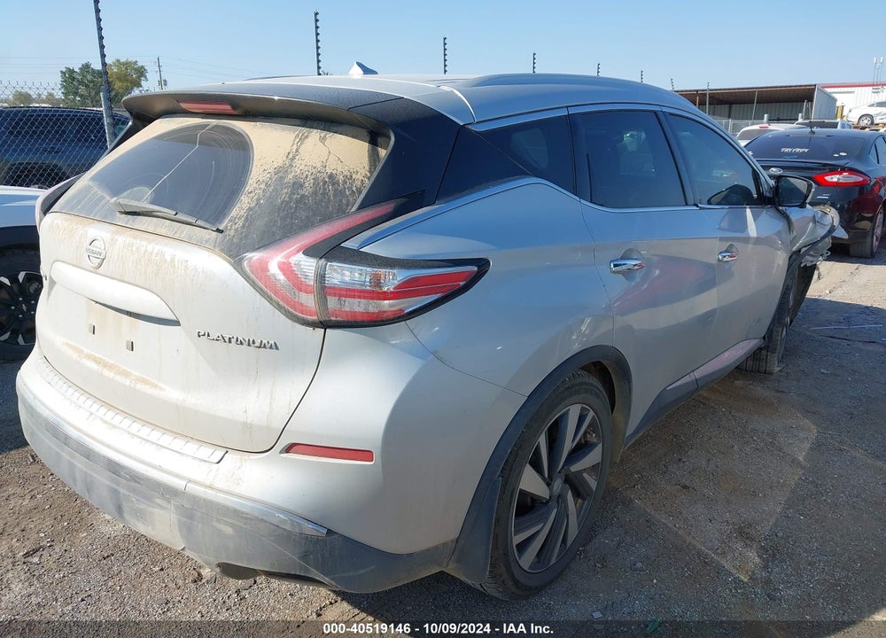 2015 NISSAN MURANO PLATINUM VIN: 5N1AZ2MG6FN217539