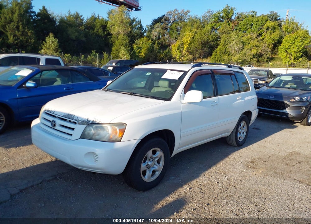 2006 TOYOTA HIGHLANDER V6 VIN: JTEGP21A860109288