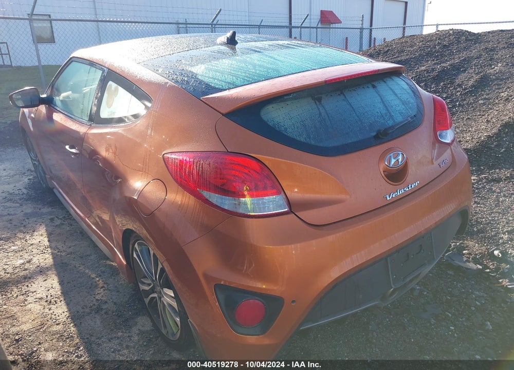 2016 HYUNDAI VELOSTER TURBO VIN: KMHTC6AE7GU286820