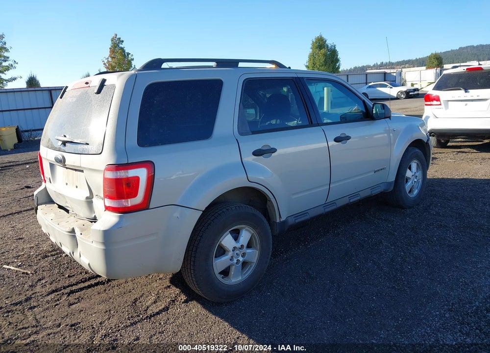 2008 FORD ESCAPE XLT VIN: 1FMCU93128KD74843