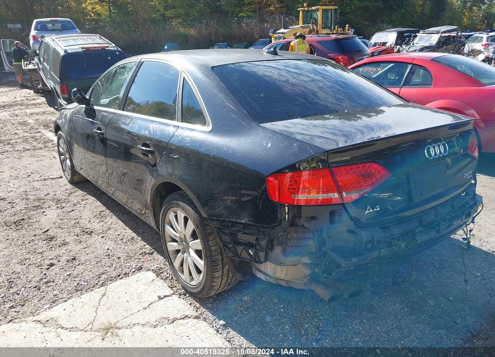 2010 AUDI A4 2.0T PREMIUM VIN: WAUFFAFL8AN052218