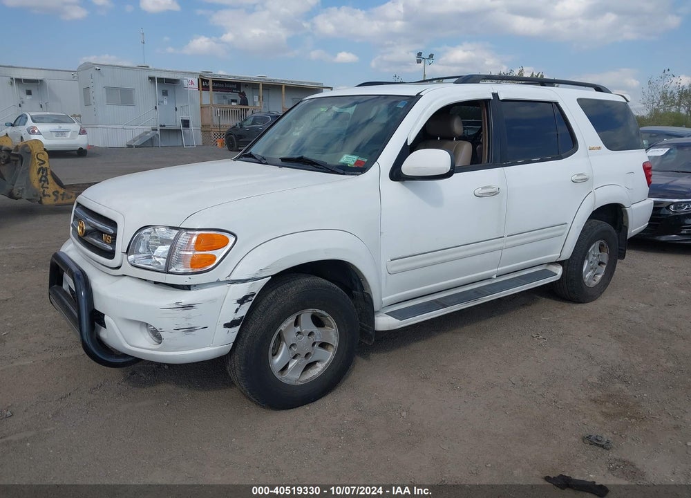 2002 TOYOTA SEQUOIA LIMITED V8 VIN: 5TDBT48AX2S113507