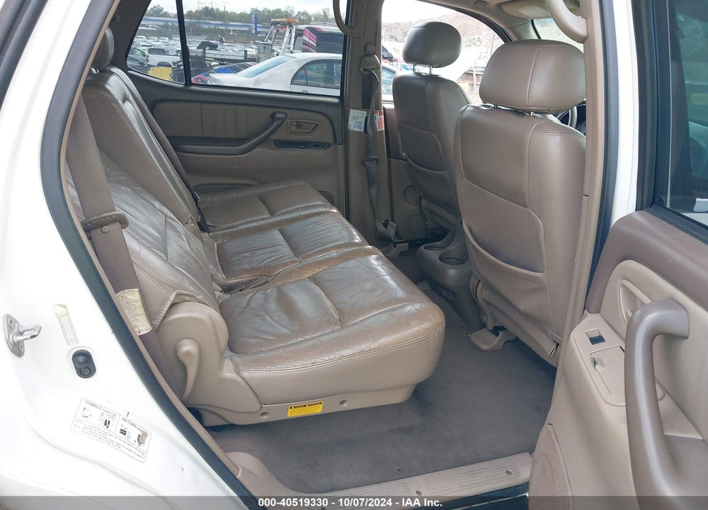 2002 TOYOTA SEQUOIA LIMITED V8 VIN: 5TDBT48AX2S113507