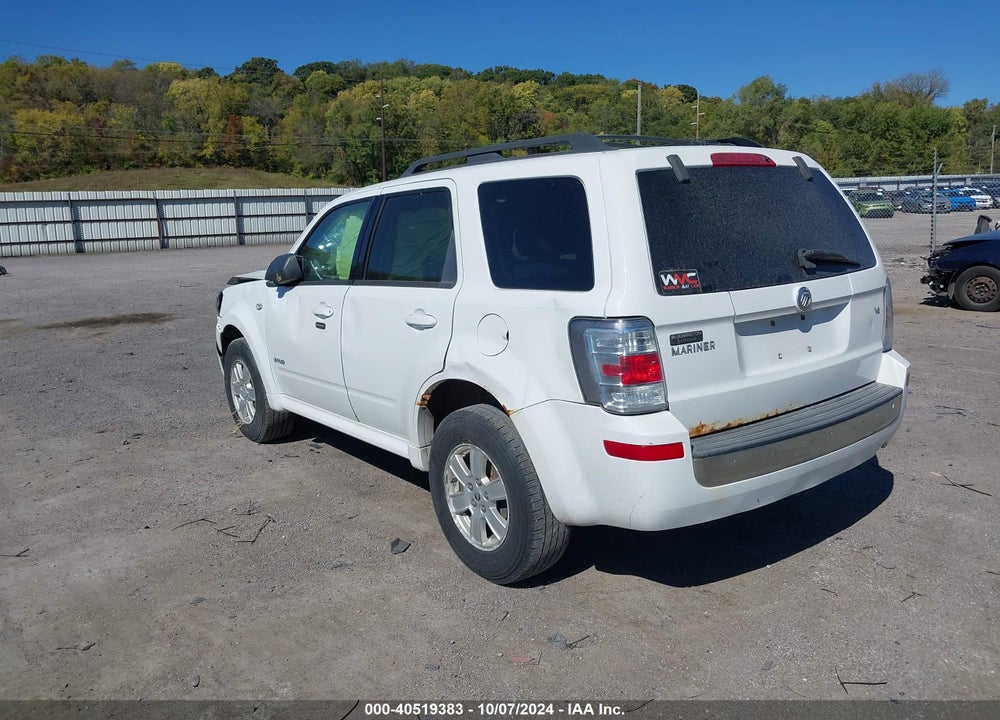 2008 MERCURY MARINER V6 VIN: 4M2CU81138KJ42943