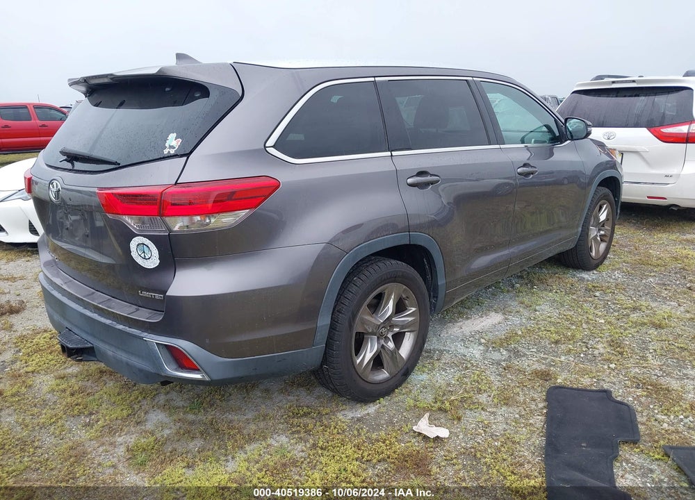 2019 TOYOTA HIGHLANDER LIMITED/PLATINUM VIN: 5TDYZRFH5KS310395