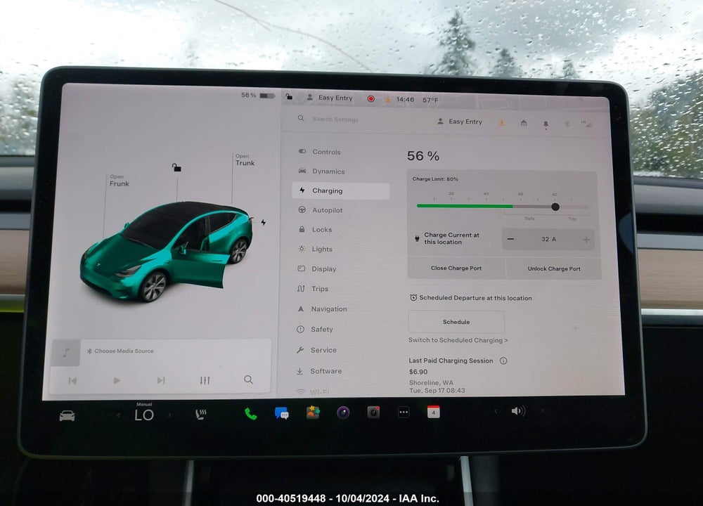 2021 TESLA MODEL Y STANDARD RANGE REAR-WHEEL DRIVE VIN: 5YJYGDED0MF106148
