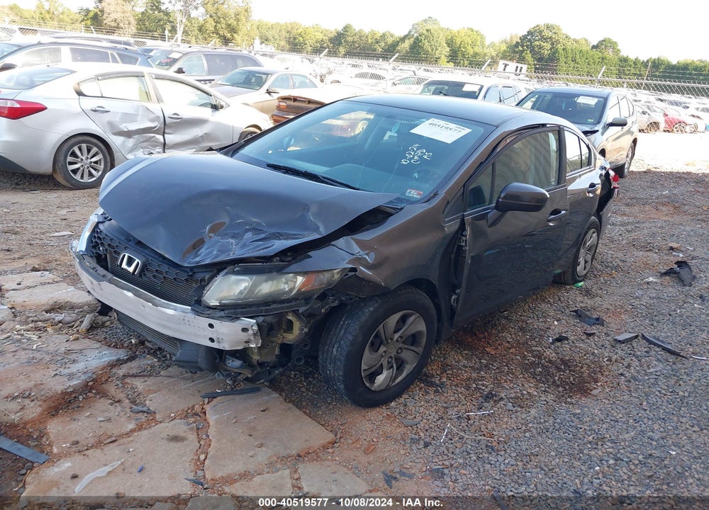 2014 HONDA CIVIC LX VIN: 2HGFB2F55EH521335