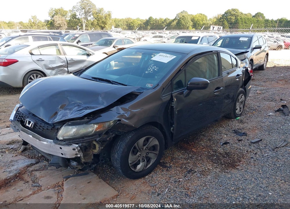 2014 HONDA CIVIC LX VIN: 2HGFB2F55EH521335
