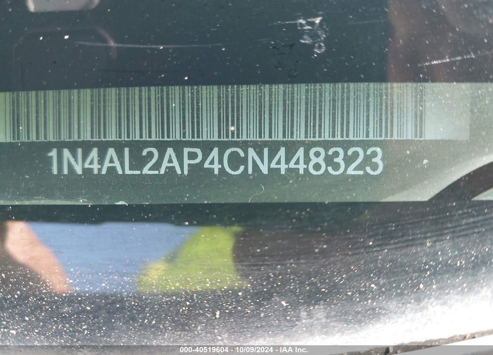 2012 NISSAN ALTIMA 2.5 S VIN: 1N4AL2AP4CN448323