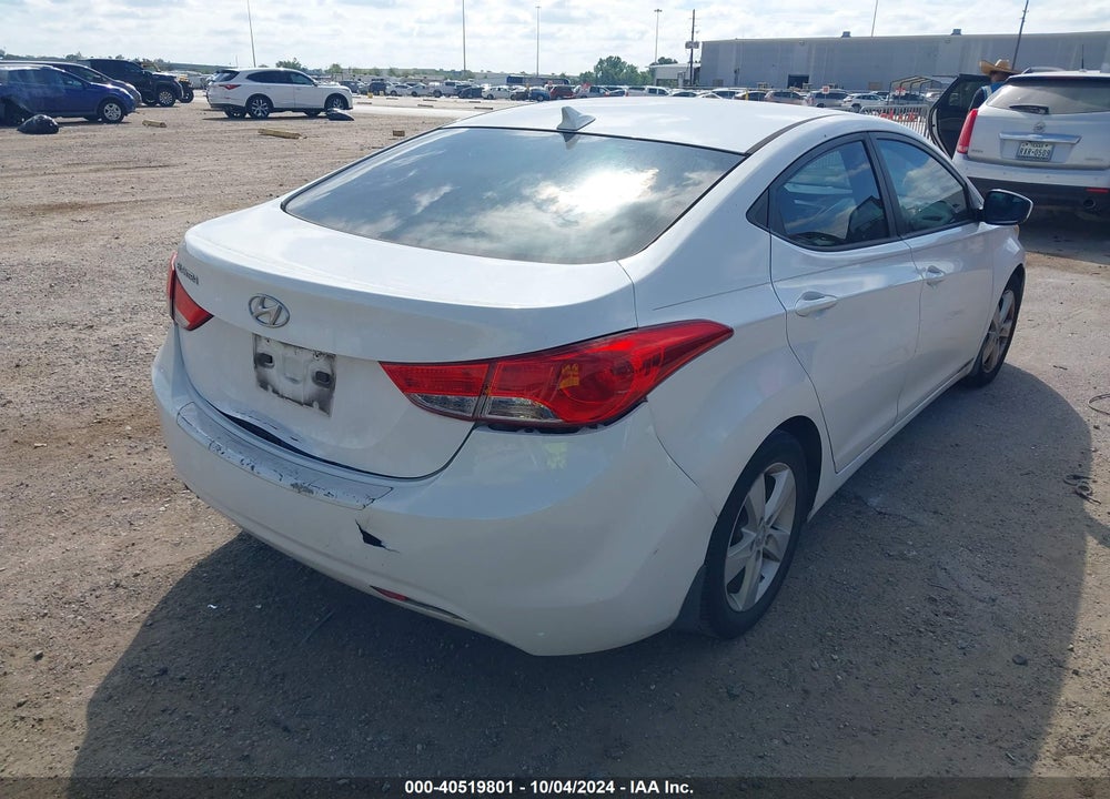 2013 HYUNDAI ELANTRA GLS VIN: 5NPDH4AE0DH432933