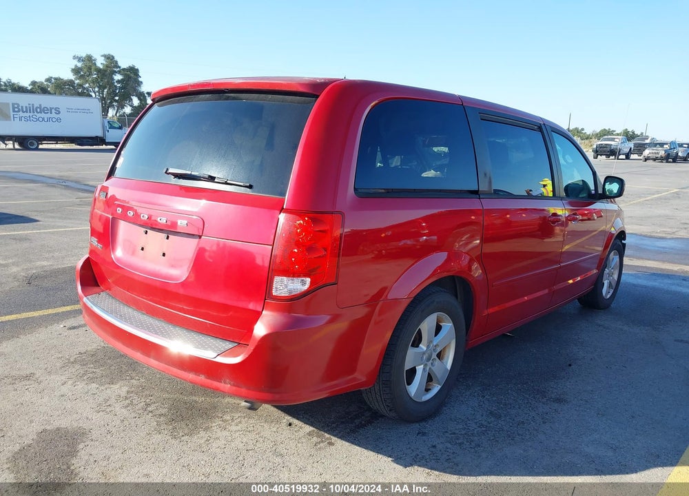 2013 DODGE GRAND CARAVAN SE VIN: 2C4RDGBG4DR544933