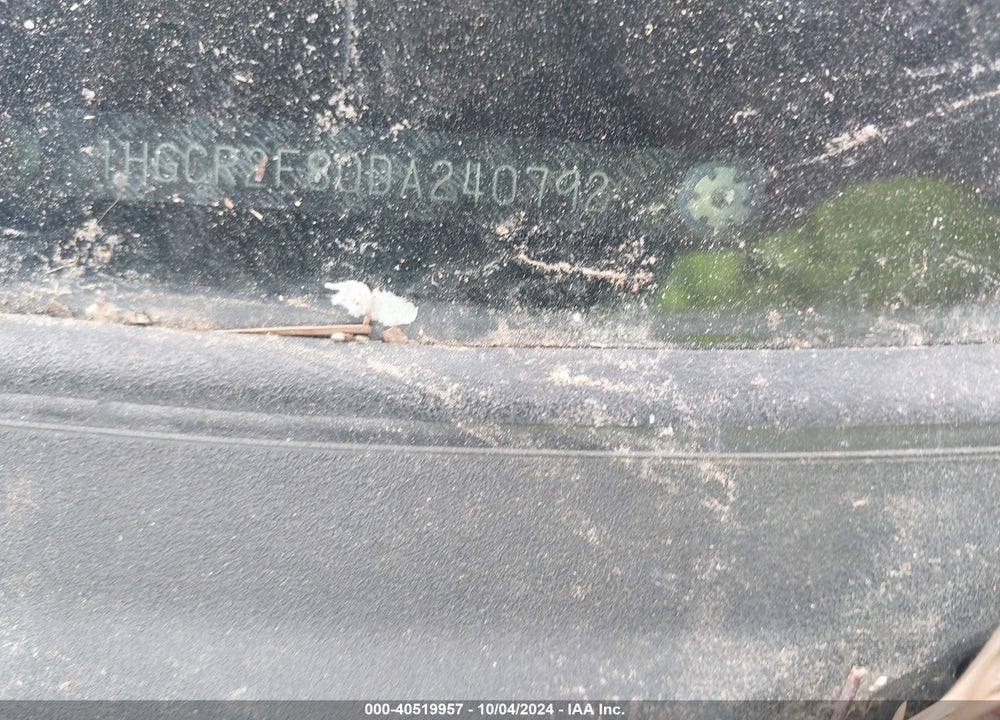 2013 HONDA ACCORD EX-L VIN: 1HGCR2F80DA240792