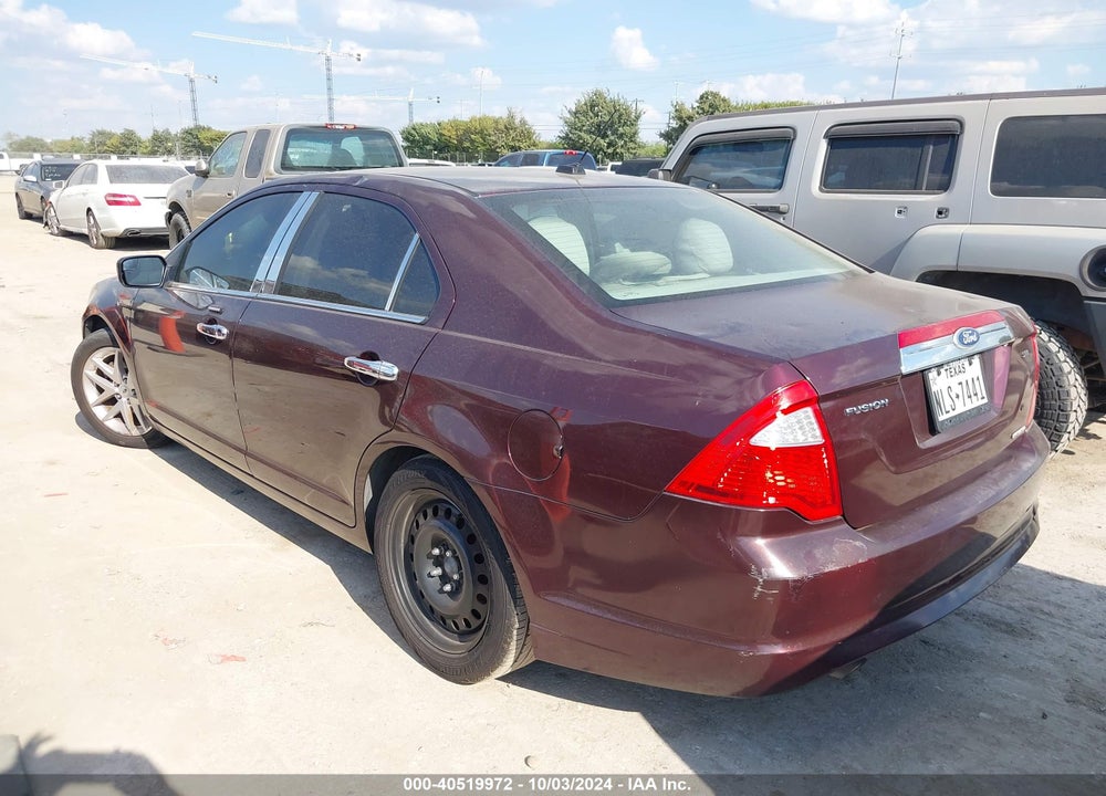 2011 FORD FUSION SEL VIN: 3FAHP0JG5BR122792