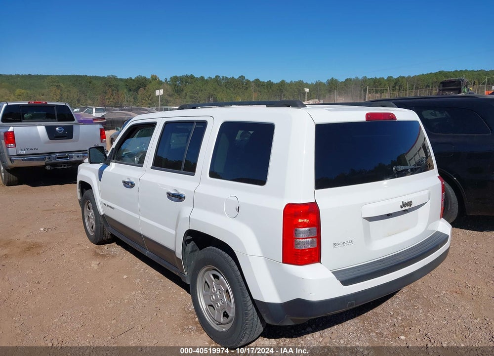 2015 JEEP PATRIOT SPORT VIN: 1C4NJPBA6FD341101