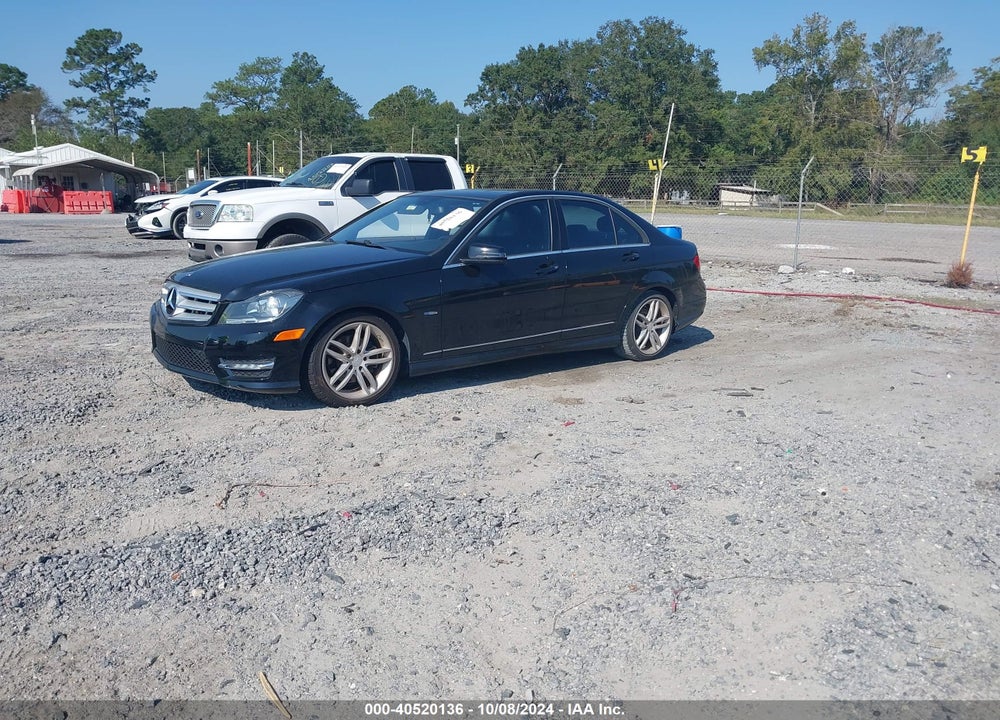 2012 MERCEDES-BENZ C 250 LUXURY/SPORT VIN: WDDGF4HB8CR209759