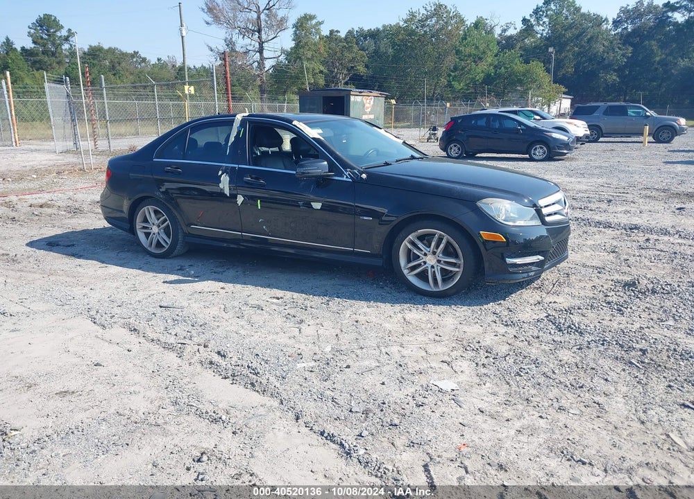 2012 MERCEDES-BENZ C 250 LUXURY/SPORT VIN: WDDGF4HB8CR209759