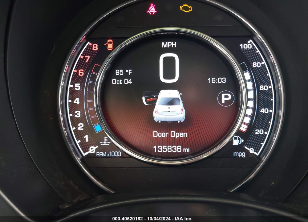 2016 FIAT 500 ABARTH VIN: 3C3CFFFH3GT130190