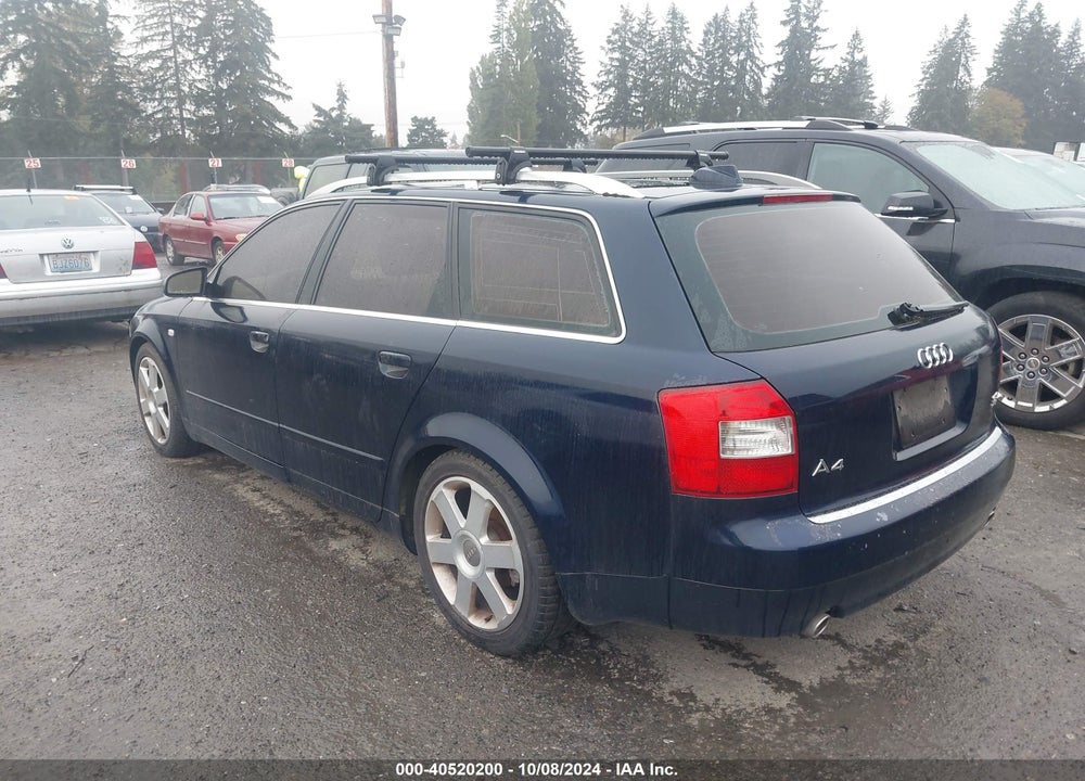 2004 AUDI A4 3.0 AVANT VIN: WAUVT68E94A138200
