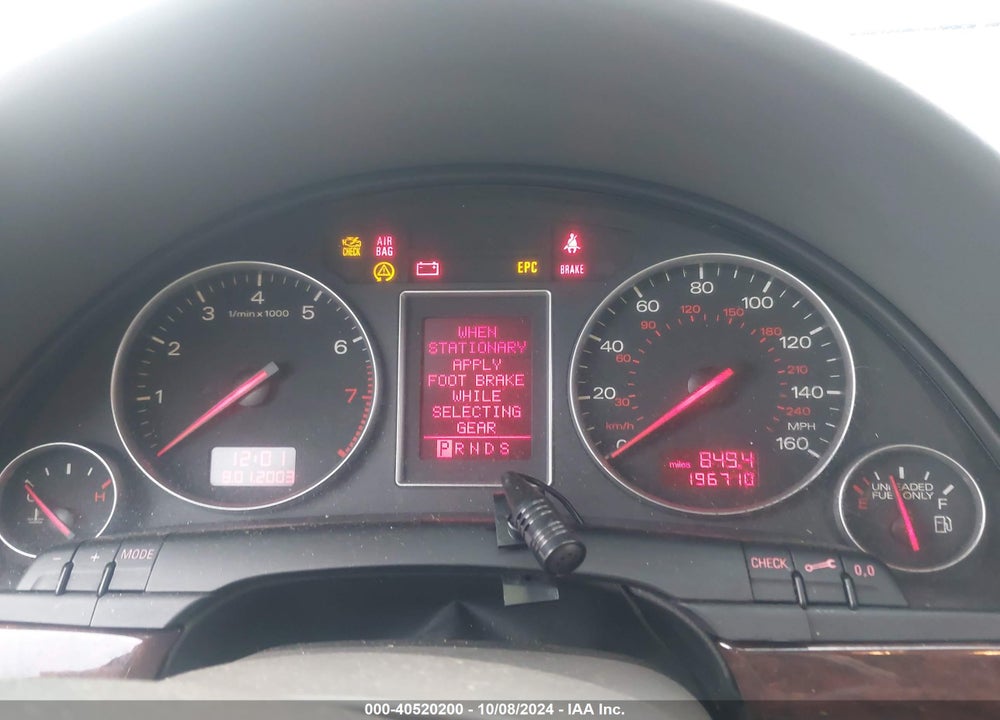 2004 AUDI A4 3.0 AVANT VIN: WAUVT68E94A138200