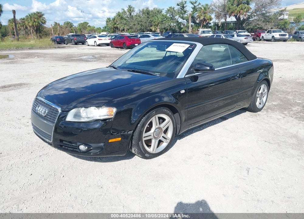 2007 AUDI A4 2.0T VIN: WAUAF48H87K034932