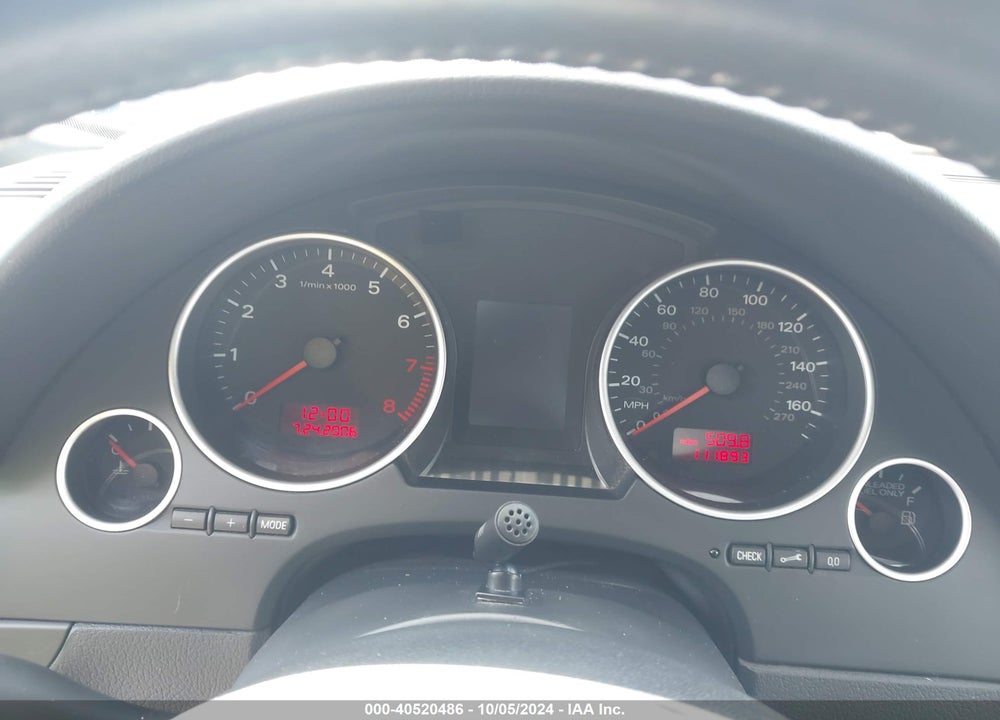 2007 AUDI A4 2.0T VIN: WAUAF48H87K034932